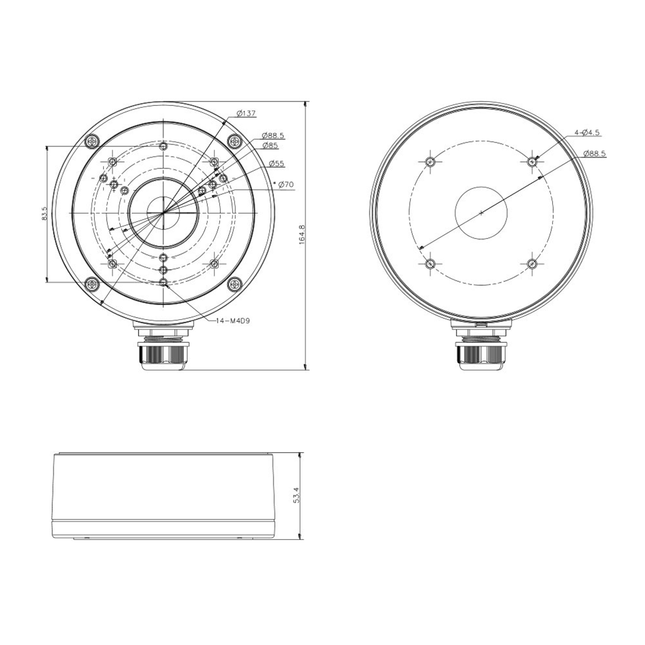 Hikvision - DS-1280ZJ-S-BLACK